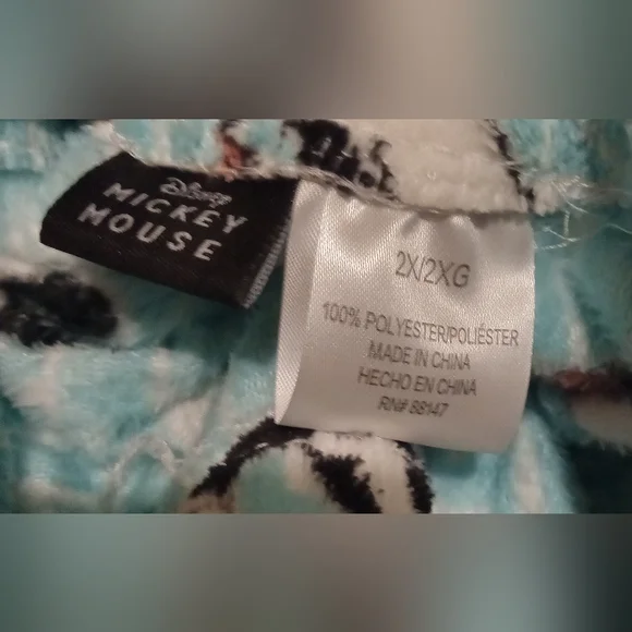 Disney Mickey Mouse Pajama Pants - Blue and Black - Picture 8 of 8